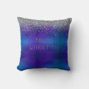 Search for blue and silver christmas pillows Glitter
