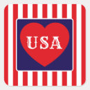 Search for red white blue hearts stickers America