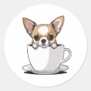 Search for dog coffee stickers Chihuahua