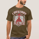 Search for silence tshirts Percussion