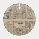 Search for newspaper ornaments Old