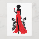 Recherche de silhouette fille cartes postales Dame