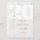Recherche de 20 anniversaire invitations Élégant