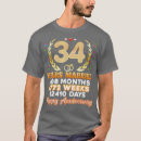 Search for 34th wedding anniversary tshirts Husband