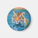 Recherche de chat peint magnets Tigre