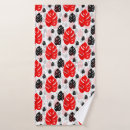 Search for leaf pattern bath towels Geometric