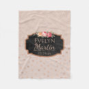 Search for floral roses blankets Baby girl