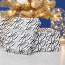 Search for black santa claus wrapping paper Modern