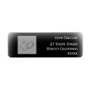 Search for ringing return address labels Black and white
