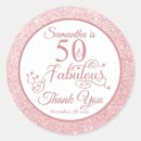 Search for womens birthday party stickers Rose gold
