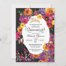 Search for floral fiesta invitations Black