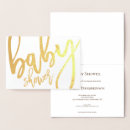 Recherche de foil baby shower invitations Script