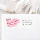 Search for macaron return address labels Colourful