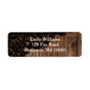 Search for wood and lace return address labels Chic