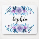 Recherche de pourpre et bleu tapis souris Pour elle