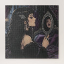 Recherche de miroir puzzles Femme