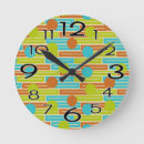 Search for brown and turquoise clocks Beige