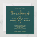 Recherche de faux gold wedding invitations Simple
