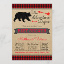 Recherche de bison baby shower invitations Bûcheron
