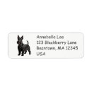 Search for scottie dog return address labels Puppy