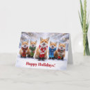 Search for cute animal christmas cards Whimsical
