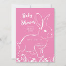Recherche de le lapin blanc invitations Bébé
