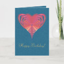 Search for fractal heart cards Pink