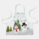 Search for snow scene aprons Cute