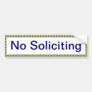 Search for solicitation bumper stickers No solicitors