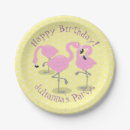 Search for pink flamingo plates Illustration