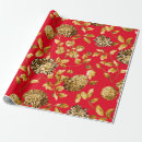 Search for bright red wrapping paper Vintage