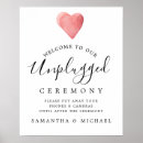 Search for unplugged wedding signs Calligraphy