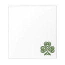 Recherche de trèfle blocsnotes Irish