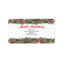 Search for winter snow return address labels Xmas