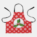 Search for holly berries aprons Red