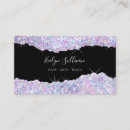 Search for purple glitter business cards Beauty salon