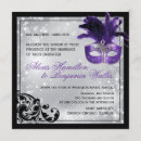 Search for purple black silver wedding invitations Glitter