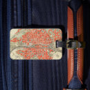 Recherche de ville bagages étiquettes Rétro