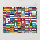 Search for world flags horizontal postcards Usa