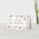 Search for rose gold snowflakes cards Merry