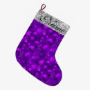 Search for silver glitter christmas stockings Purple