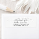 Search for romantic script return address labels Minimalist