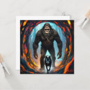 Recherche de sasquatch vœux cartes Yéti