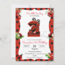 Search for ladybug 2nd birthday invitations Cute