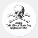 Search for talk like a pirate stickers Skull and crossbones