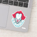 Search for scary clown stickers It movie