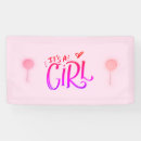 Search for baby announcement banners It's a girl