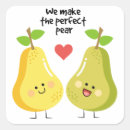 Recherche de poire drôle autocollants Fruit