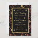 Search for red and gold 60th birthday invitations Floral