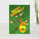 Recherche de singe avec des vignes Anniversaire